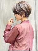 絶壁解消/ひし形/前下がり/大人ショートボブ/30代/40代★西