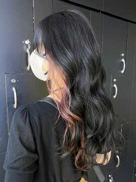 アイティーバイアルバム 松戸店(IT by ALBUM) インナーカラー_チェリーブラウンフェミニンロング_ba408811