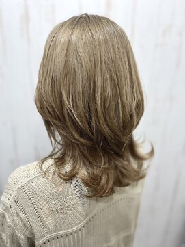 アトリエMAI 北千住 くびレイヤーグレーベージュ#ハイライト#ダブルカラー#北千住