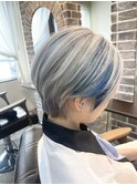 【ポイントカラー】ホワイト×ブルー