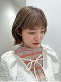 ハイトーンカラー　メルティカラー　グレーベージュ　ブリーチ
