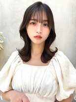 ミラリー トウキョウ(Mirareee Tokyo)&nbsp;20代30代40代◎前髪パーマグレーベージュレイヤーロング黒髪