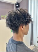 メンズヘア×パーマ