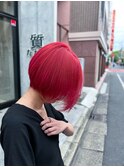 ショートボブ×ハイトーン