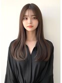 ロングヘア　シースルーバング［＃渋谷駅＃韓国＃髪質改善］