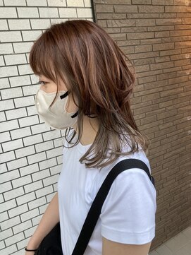 ディアローグ 瑞江南口店 朝楽なフェイスレイヤー　インナーカラー