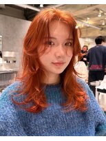 ダブ アオヤマ(DaB AOYAMA)&nbsp;オレンジ×レイヤーカット