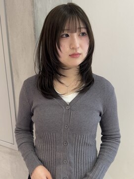 ヨーク(YOKE) 【YOKE】暗めカラーショコラベージュハッシュレイヤーくびれヘア