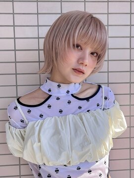 ニモ(NIMO.) ウルフボブレイヤーピンクベージュ