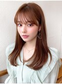 イメチェン後れ毛が可愛い顔周りレイヤー美髪アッシュベージュ