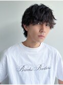 ツイストスパイラルパーマ波巻きスパイラル刈り上げマッシュ