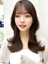 ミラリー トウキョウ(Mirareee Tokyo)&nbsp;20代30代40代◎前髪パーマ韓国風巻きくすみベージュお団子ヘア