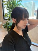 顔まわりカット/レイヤーカット