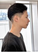 men's/メンズ/刈り上げセンターパート/ダウンパーマ/原宿