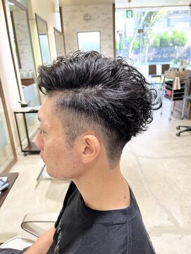 ブランシェ 高蔵寺店(BRANCHE) ★かきあげアップバング×パーマ★【北川】