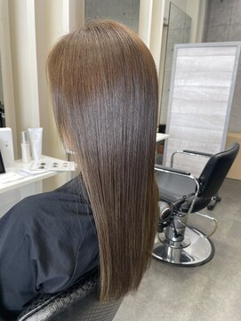 オリーブベージュ ブリーチなし 髪質改善トリートメント奈良橿原