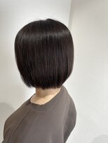 リーフ(leaf)&nbsp;ショコラブラウン×ハイライト×ショートボブ