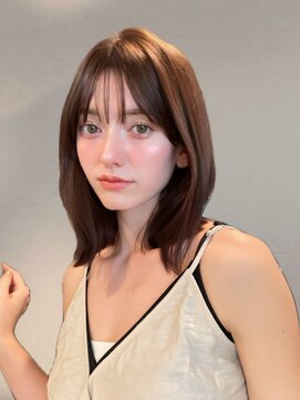 アビーファイブ(ABBEY 5) 大人ボブ銀座レイヤーカット有楽町ミディアムボブベージュ