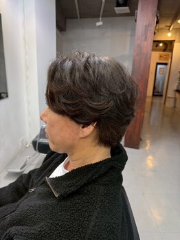 グッド(good!)の写真/白髪を自然に馴染ませ透明感と艶をプラス*男性はもちろん女性も通いやすい◎人気の白髪ぼかしもお任せ!