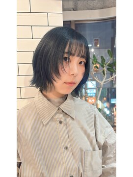 トリムバイエンヴィ(tlim by ENVY) モスグリーン×顔まわりウルフ