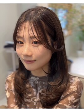 ウチコ 平尾店(u.chi.ko_si) レイヤーカットとショコラブラウン