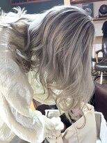 ブレイズヘアー(BLAZEhair) 【オーダーNo.1】ホワイトミルクティグレージュ×ブリーチ3回