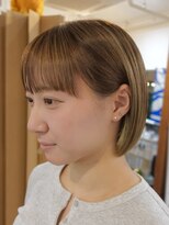ディッセンバー 伊勢崎(December) レイヤーボブ/グレージュ/レイヤーカット/ミルクティーベージュ