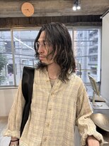 シアー(siar) メンズカット メンズロング パーマヘアー ハイライト