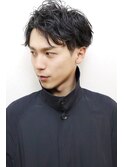 20代30代40代 ナチュラル束感ワイルドバング くせ毛風パーマ