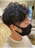 20代30代40代★韓国風2ブロックかき上げセンターパート