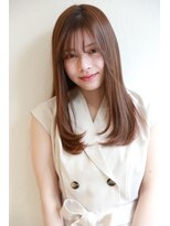 エクリ シセイドウ 麻布十番店(equri×SHISEIDO)&nbsp;【麻布十番】シースルーバングでサラツヤロング