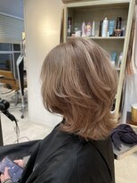 アジールヘア 池袋東口店(agir hair)&nbsp;ハイトーンベージュ　ブロンドベージュ　ウルフカット池袋