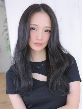 アグ ヘアー カティー ひばりヶ丘店(Agu hair cutty) 《Agu hair》大人クールな黒髪女神ロング