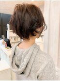 福山市 丸みショートヘア ショートボブ人気キャアリーcaary