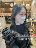 レイヤーカット＆グレーブラック