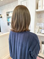 キャアリー(Caary)&nbsp;福山市美容室caary人気春カラー オリーブベージュ グレージュ