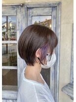 エイミーバイアフロート(amie by afloat) インナーカラー×耳掛けすっきりショート◎