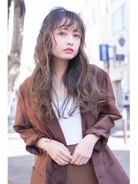 ケアリー 成増(Carelly) 大人かわいい前髪セシルカットココアブラウンフリンジウェーブ