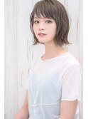 外はねカールボブ/浦和美容室ARTS荒巻充カット/オリーブベージュ