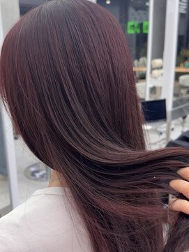 ビューブルー 亀戸錦糸町(VIEW BLUE) ◎美髪カールピンクブラウンエアリーロング似合わせ前髪