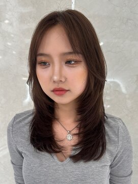 アンダーバーホワイト モデ 富田林店(_WHITE mode) ハイライトカラーミルクティーベージュケアブリーチダブルカラー