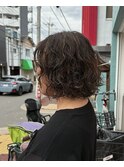 あごラインボブパーマ