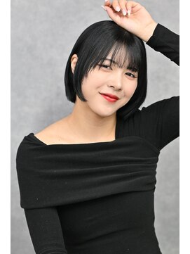 クリーブ 池袋(creeb) タッセルボブ、ブルーブラック