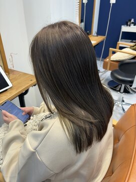 ユニ バイ マグ 長野店(Uni.by Mag) 20代30代大人可愛い髪質改善カラーアッシュグレージュ透明感