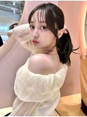 似合わせカット×ブリーチなし顔周り韓国レイヤーカット[大宮]