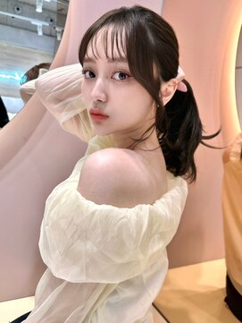 グロー オオミヤ アネックス 大宮(GLROW OMIYA ANNEX) 似合わせカット×ブリーチなし顔周り韓国レイヤーカット[大宮]