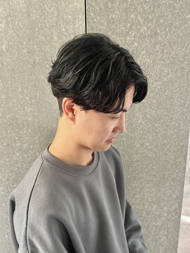 ニアウ 太田店(Niau) メンズナチュラルセンターパートニュアンスパーマ質感重視パーマ