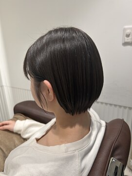 アニュー 蕨店(ANEW) ショートボブ×艶ダークカラー