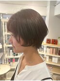 ショートレイヤー/ココアブラウン