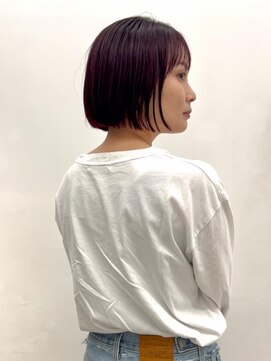 ロマリア 青山 南青山(Lomalia) 乾かすだけでキマる髪/アプリコットチェリーブラウン収まるボブ